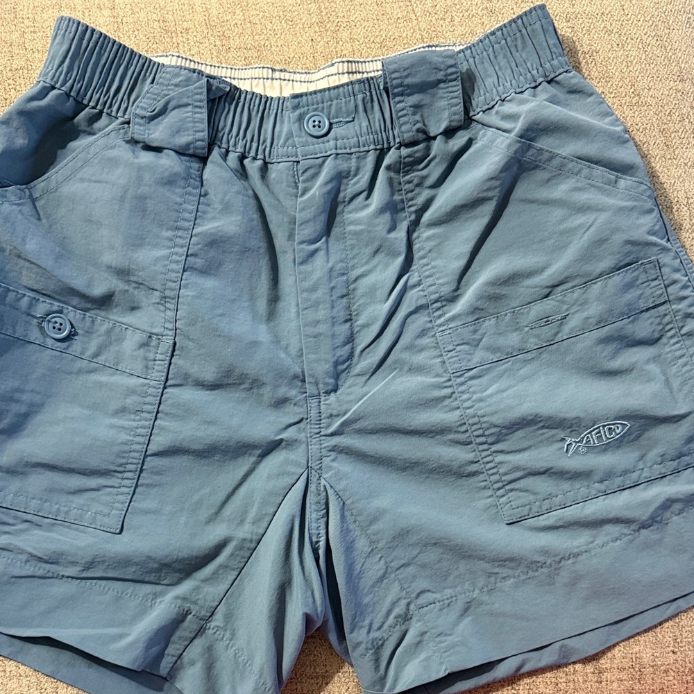 AFTCO Men's Cargo Shorts in Slate Blue